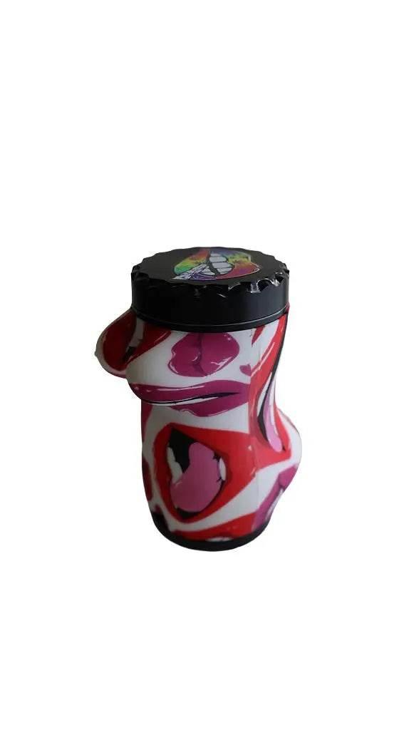 Grinder | 4 Parts Silicone Body Sexy Body - SmokeMEGA