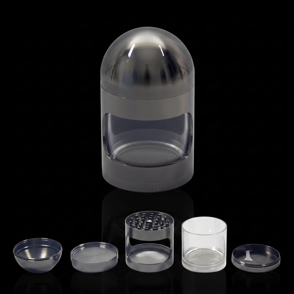 Grinder | 5-part Dome Top Metal Grinder - SmokeMEGA
