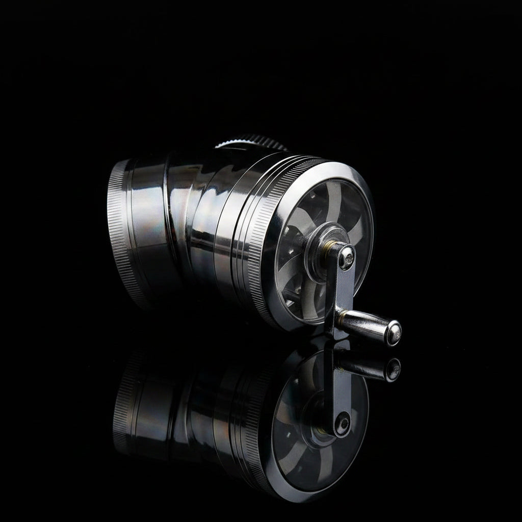 Grinder | Hand Crank 4 Parts Mill Grinder - SmokeMEGA