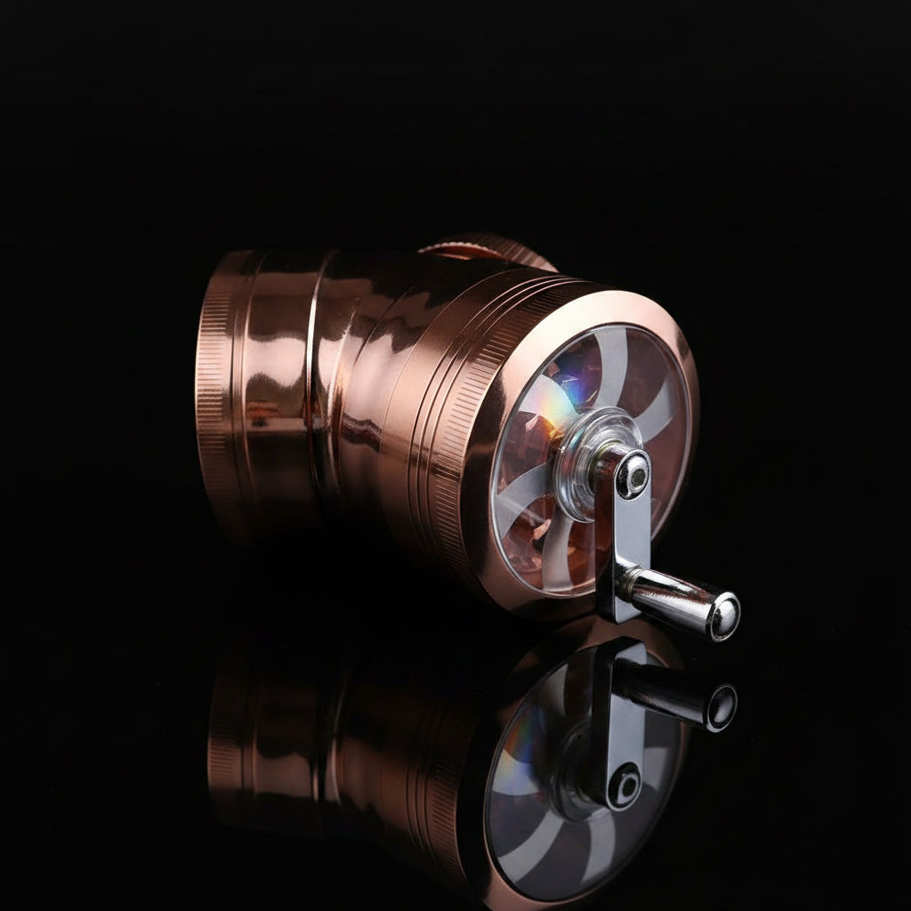 Grinder | Hand Crank 4 Parts Mill Grinder - SmokeMEGA