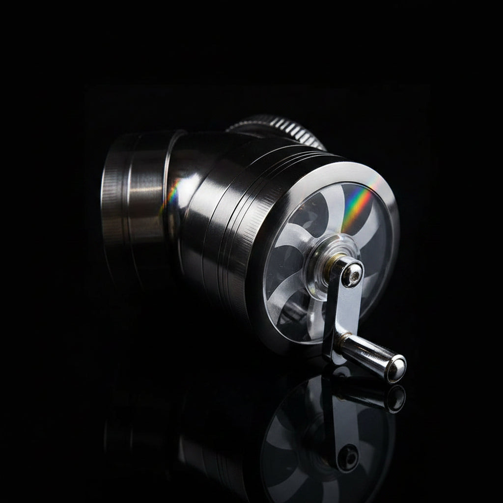 Grinder | Hand Crank 4 Parts Mill Grinder - SmokeMEGA