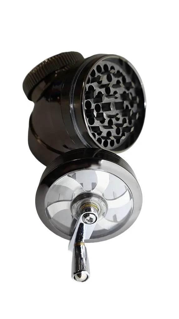 Grinder | Hand Crank 4 Parts Mill Grinder - SmokeMEGA