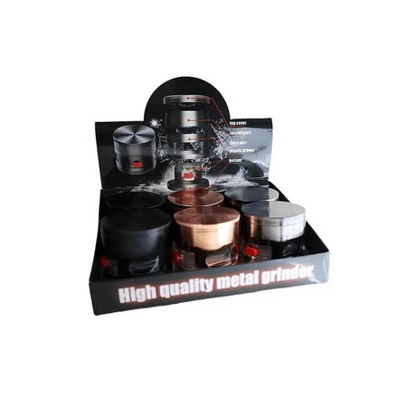 Grinder| |5 Part Heavy Duty Grinder With Sliding Spout Dispenser - SmokeMEGA