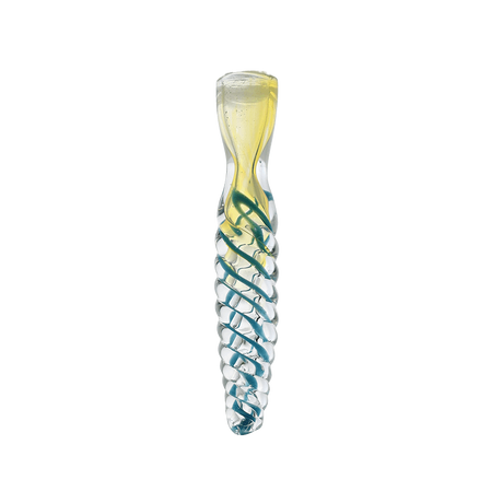 4.5" Glass  Colored Insert Twisted Handmade Pipe