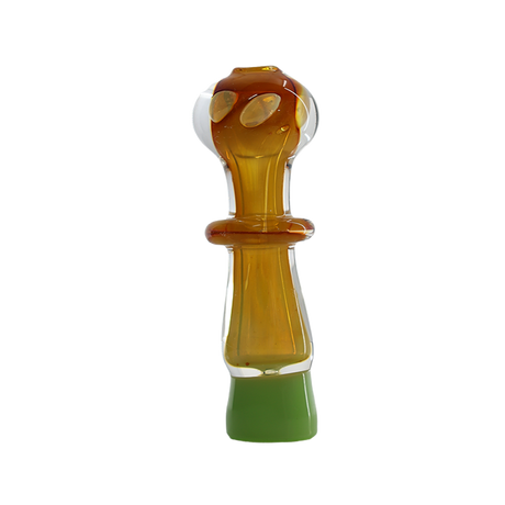 Hand Pipe | 5" Glass Colored Insert Ring Handmade Pipe