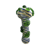 Best Hand Pipe | 5.5" Glass Green Leaf Spoon Handmade Pipe