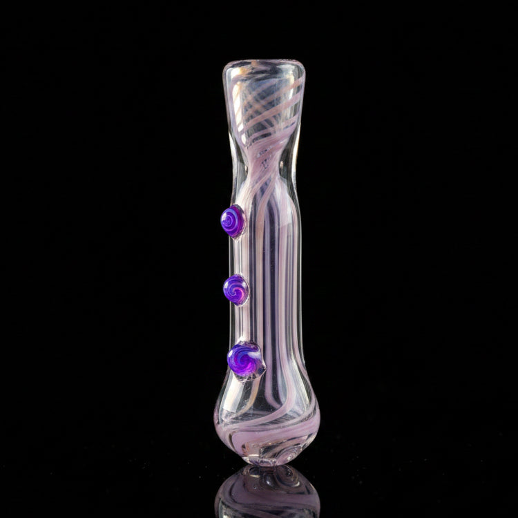 Hand Pipe | 4.5 "Glass Three Dot Colored Twisted Handmade Pipe