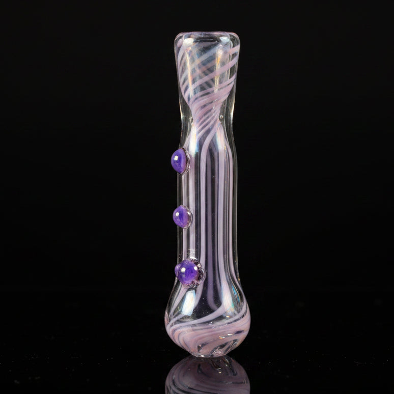 Hand Pipe | 4.5 "Glass Three Dot Colored Twisted Handmade Pipe