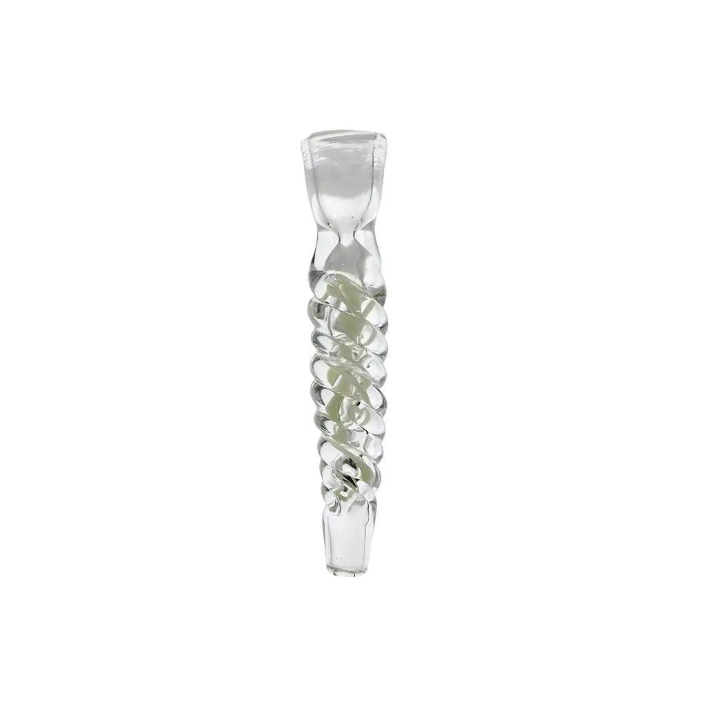 Hand Pipe | 4.5" Glass  Colored Insert Twisted Handmade Pipe