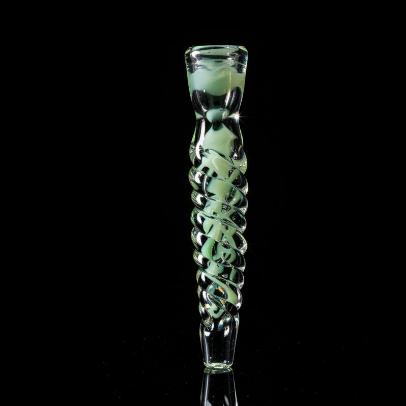 Hand Pipe | 4.5" Glass Colored Insert Twisted Handmade Pipe