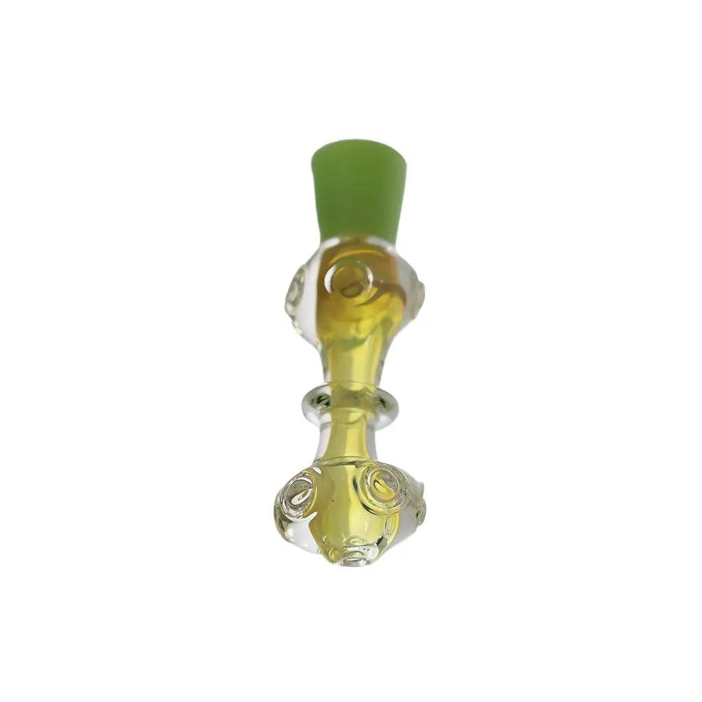 Hand Pipe | 4" Glass Colored Head Ring Handmade Pipe