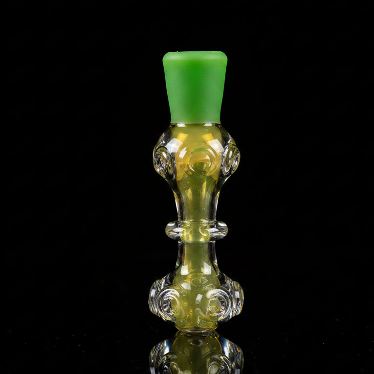 Hand Pipe | 4" Glass Colored Head Ring Handmade Pipe