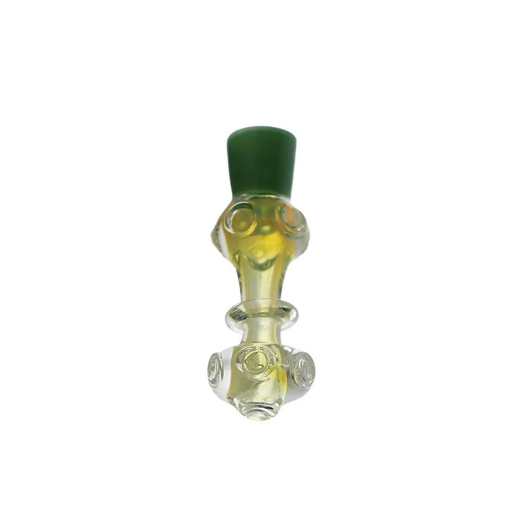 Hand Pipe | 4" Glass Colored Head Ring Handmade Pipe