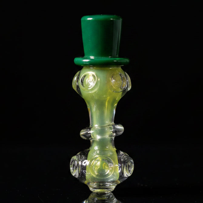 Hand Pipe | 4" Glass Colored Head Ring Handmade Pipe