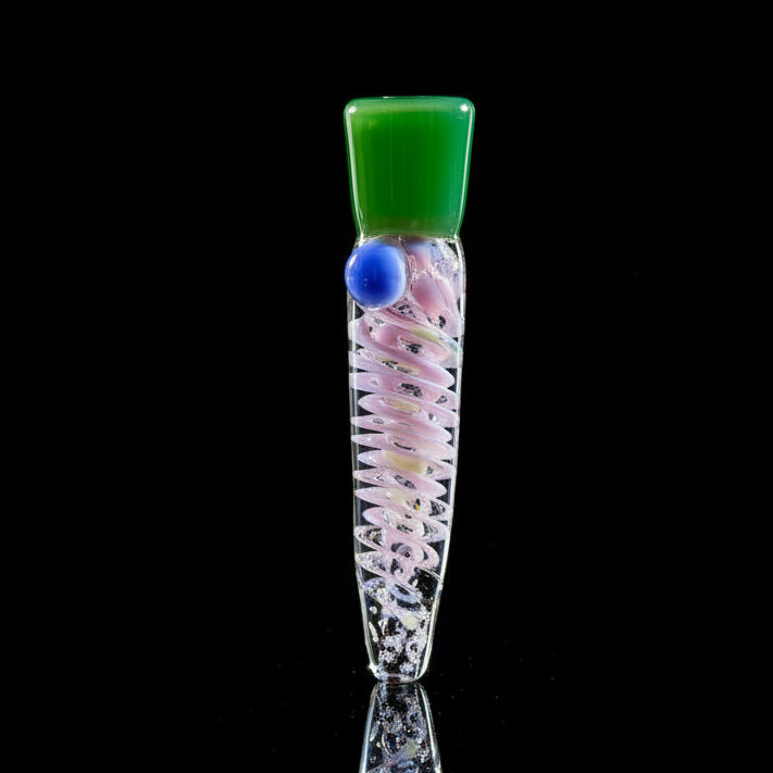 Hand Pipe | 5 "Glass Dot Colored Insert Swing Handmade Pipe