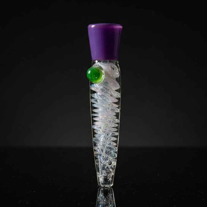 Hand Pipe | 5 "Glass Dot Colored Insert Swing Handmade Pipe