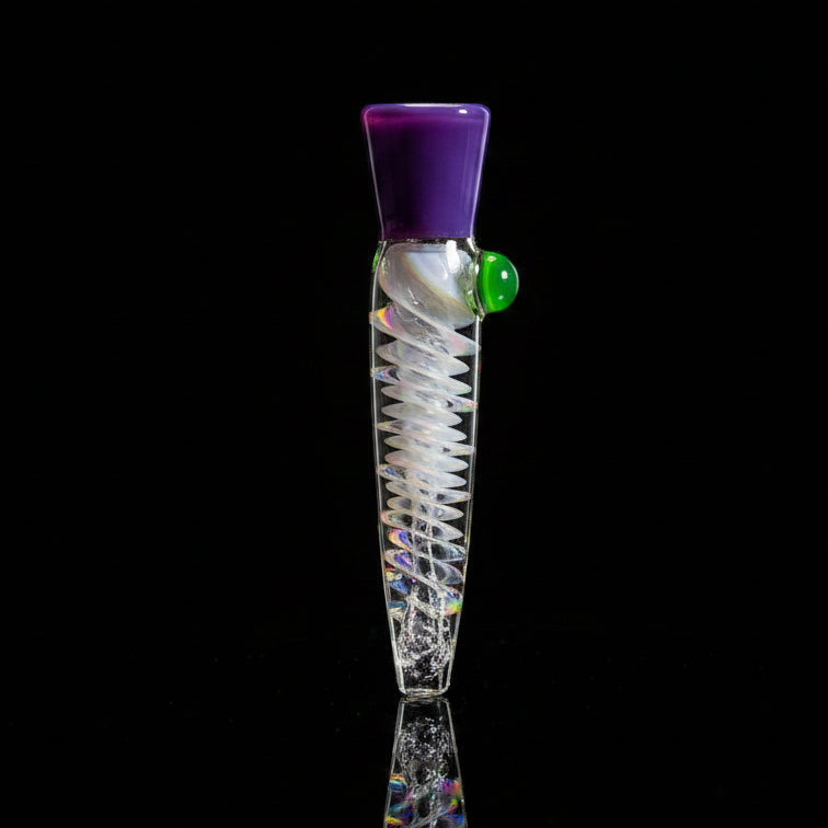 Hand Pipe | 5 "Glass Dot Colored Insert Swing Handmade Pipe