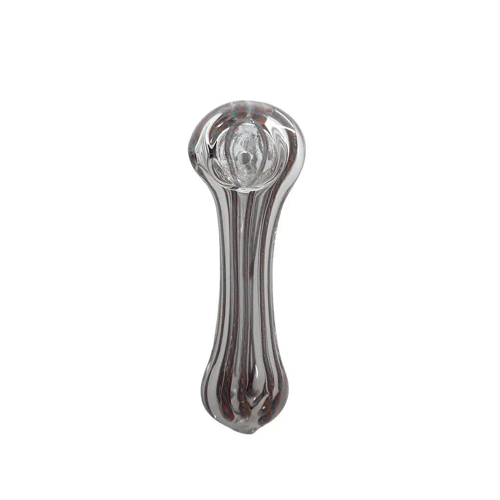 Hand Pipe | 5 "Glass Spoon Candy Cane Color Swirl Hand Pipe