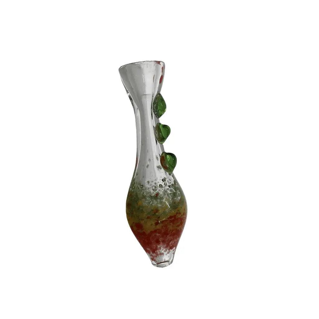 Hand Pipe | 5 "Glass Three Dot Colored Insert Handmade Pipe