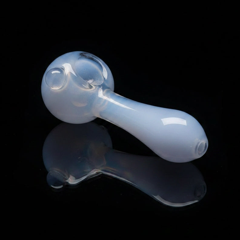 Hand Pipe | 5" Glass Dip Color Milky Tube Pipe