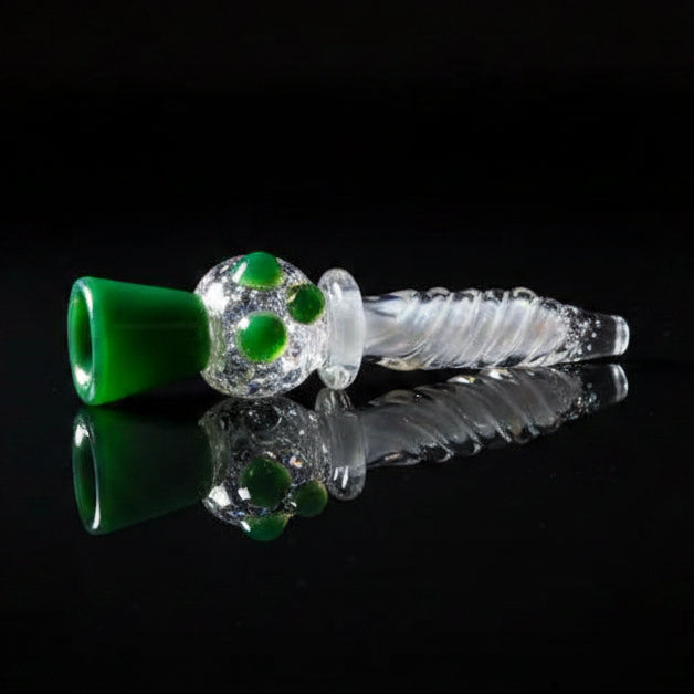 Hand Pipe | 5" Three Dot Glass Colored Ring
