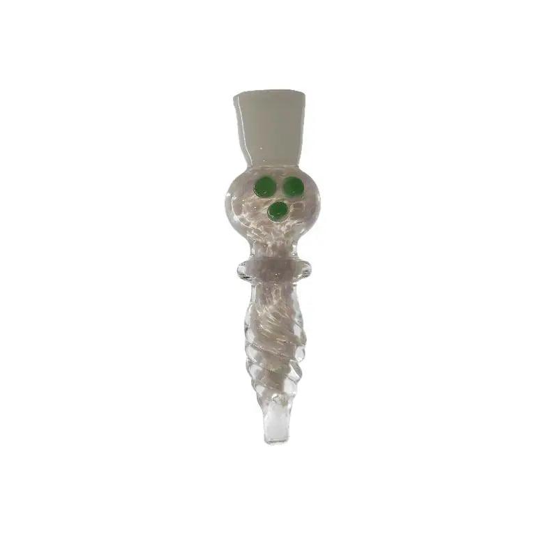 Hand Pipe | 5" Three Dot Glass Colored Ring