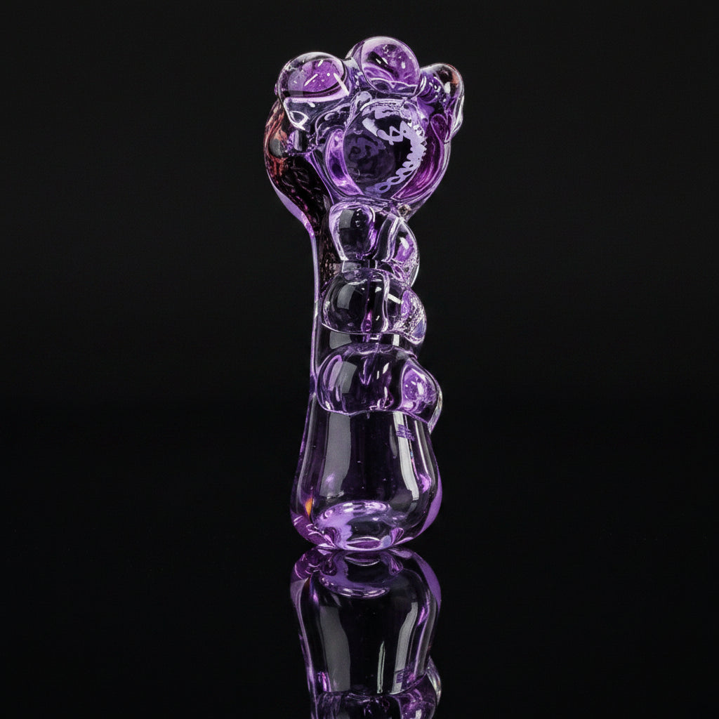Hand Pipe | Inside-Out Knuckles Glass Spoon 5"