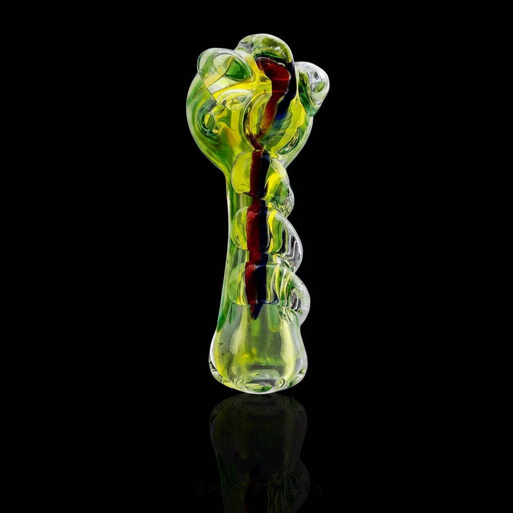 Hand Pipe | Inside-Out Knuckles Glass Spoon 5"