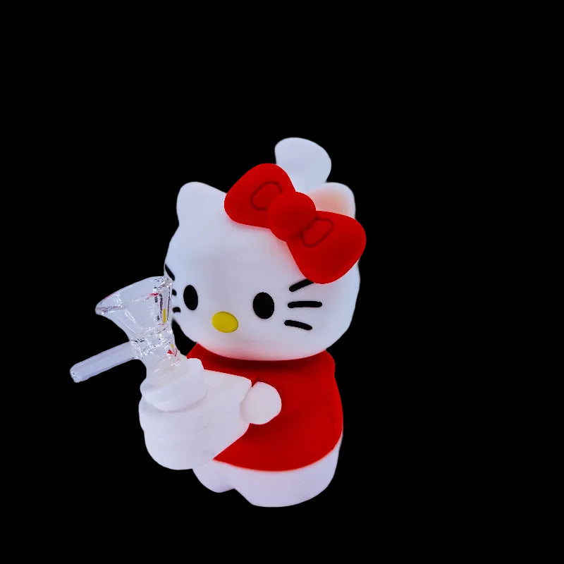 hello kitty silicone bong- red