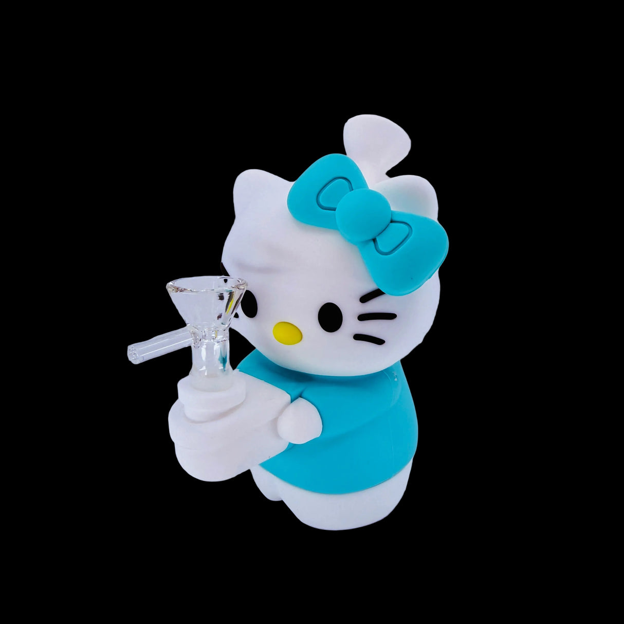 hello kitty silicone bong - sky blue
