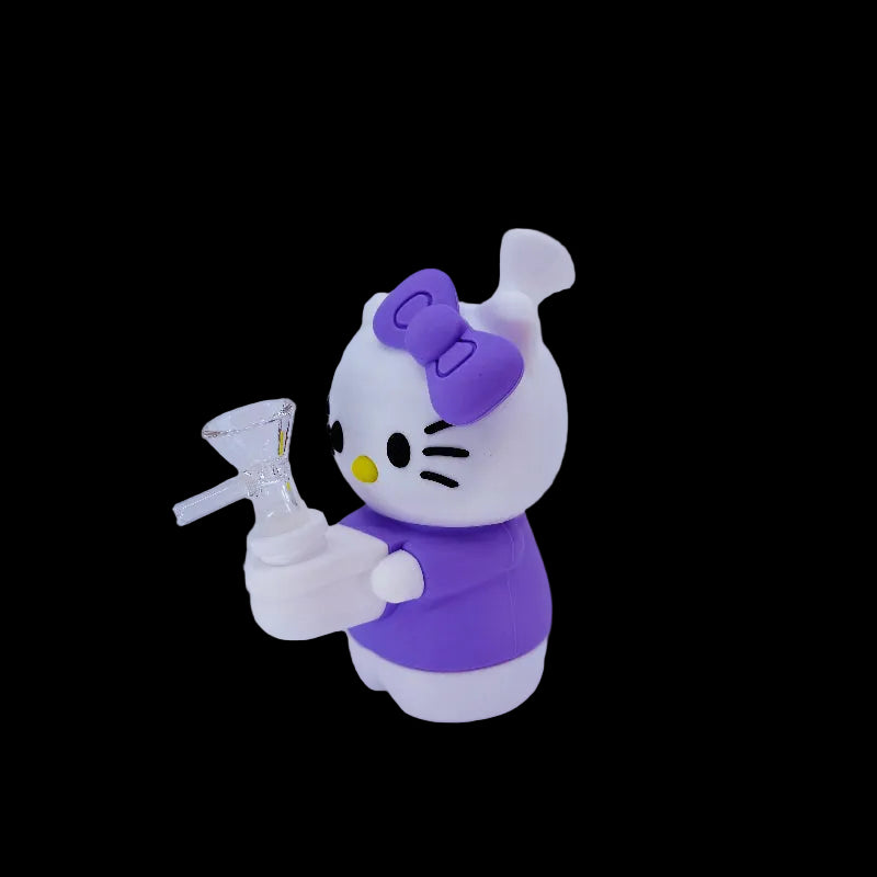 hello kitty silicone bong- purple