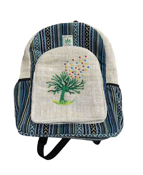 Hemp Embroidery Backpack | Stylish Partner for Regular Usage - SmokeMEGA