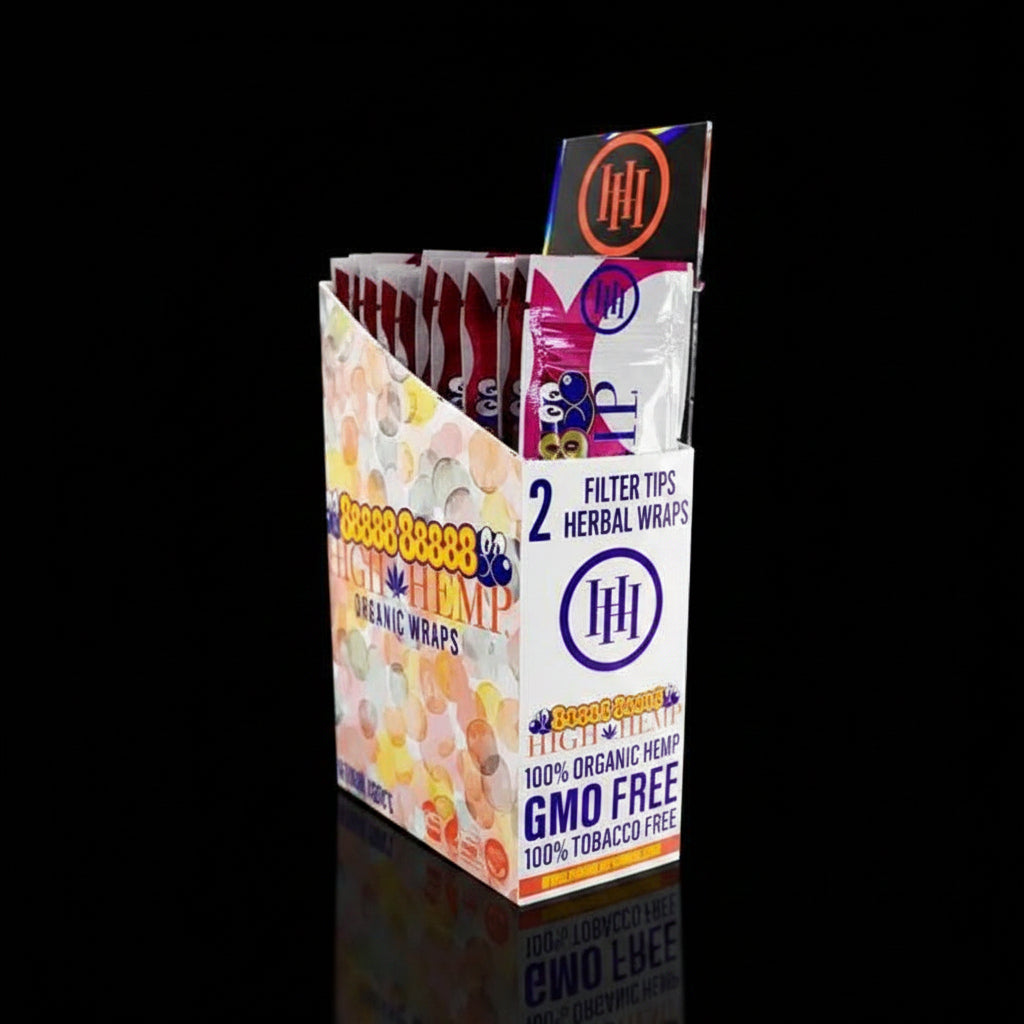 High Hemp Wraps - 25 Pack - SmokeMEGA