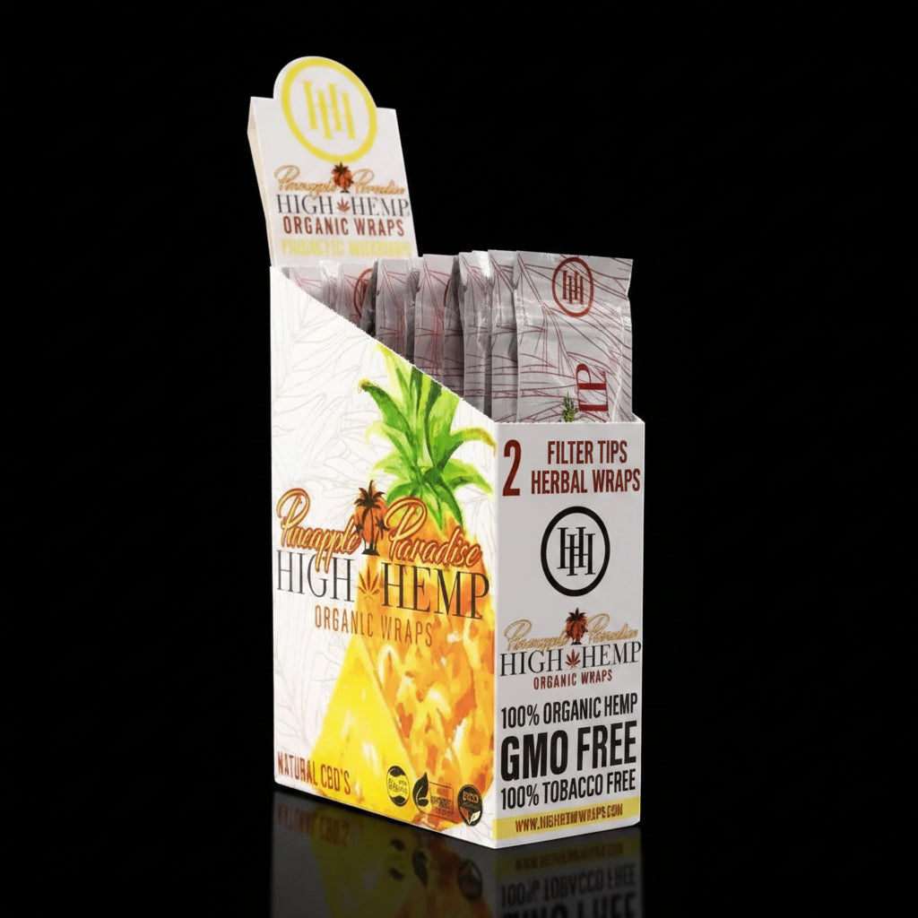 High Hemp Wraps - 25 Pack - SmokeMEGA