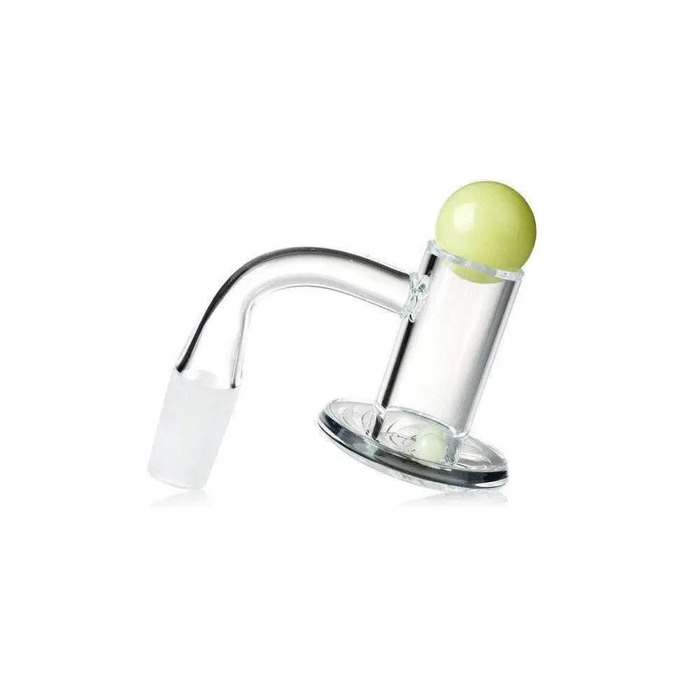 Hurricane Banger-Blender Slurper Quartz Banger w/ Marble & Terp Set - 14mm Male - SmokeMEGA