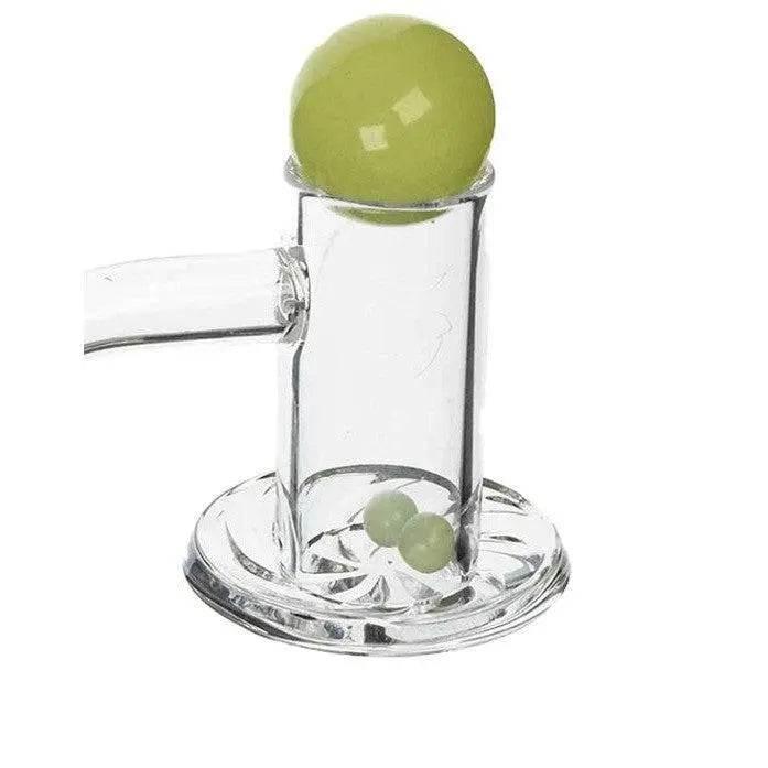 Hurricane Banger-Blender Slurper Quartz Banger w/ Marble & Terp Set - 14mm Male - SmokeMEGA