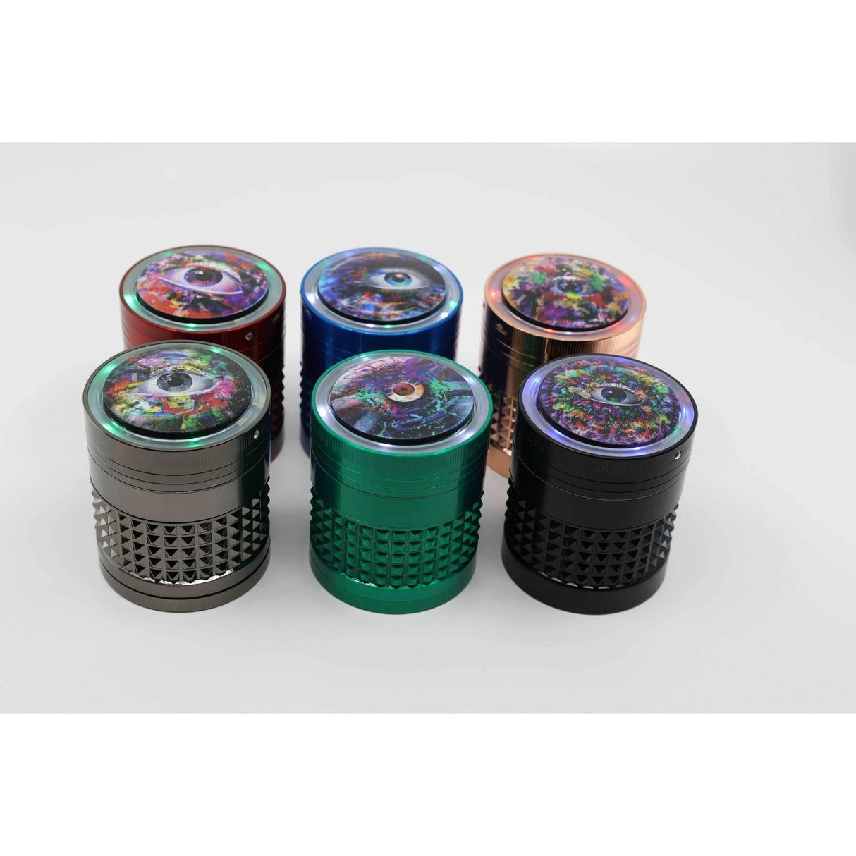 Metal Grinder | 4 Part With Led Light - SmokeMEGA