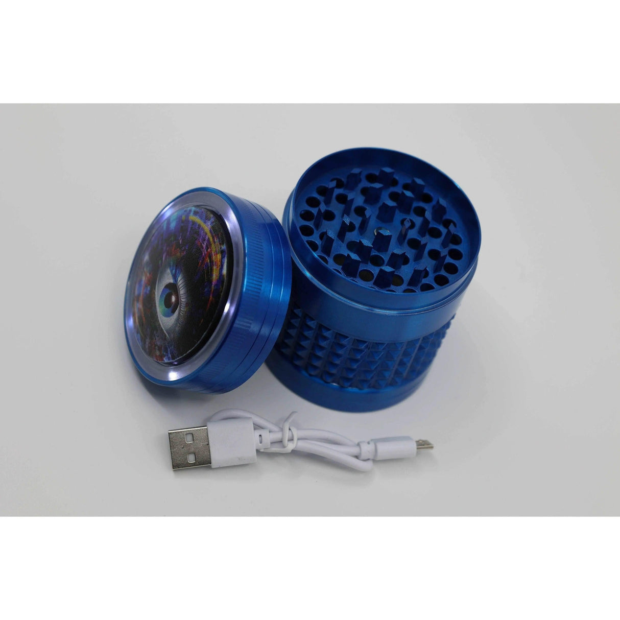 Metal Grinder | 4 Part With Led Light - SmokeMEGA