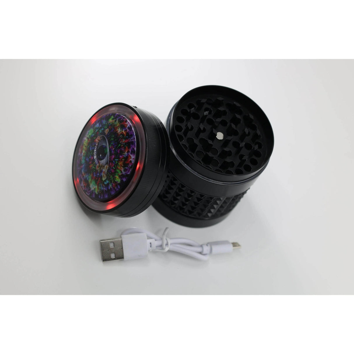 Metal Grinder | 4 Part With Led Light - SmokeMEGA