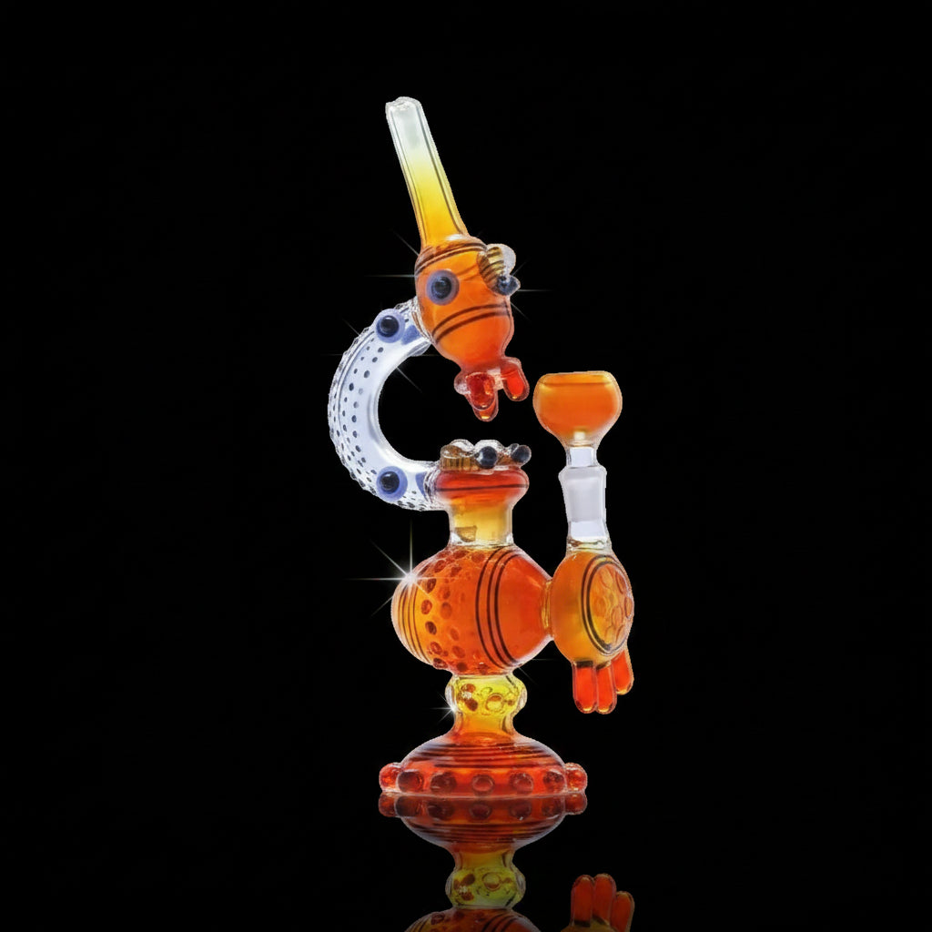 Microscope Honeycomb Water Pipe Dab Rig 12 - SmokeMEGA