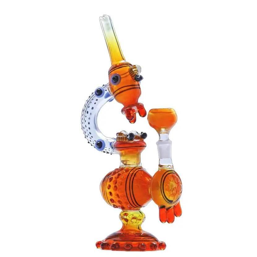 Microscope Honeycomb Water Pipe Dab Rig 12 - SmokeMEGA