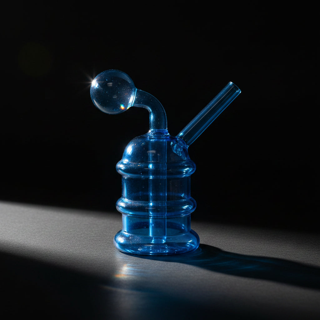 Mini DAB Oil Rigs Internal Comb Perc Glass Oil Burner - SmokeMEGA