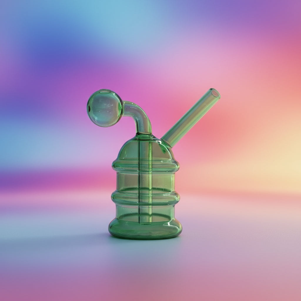 Mini DAB Oil Rigs Internal Comb Perc Glass Oil Burner - SmokeMEGA