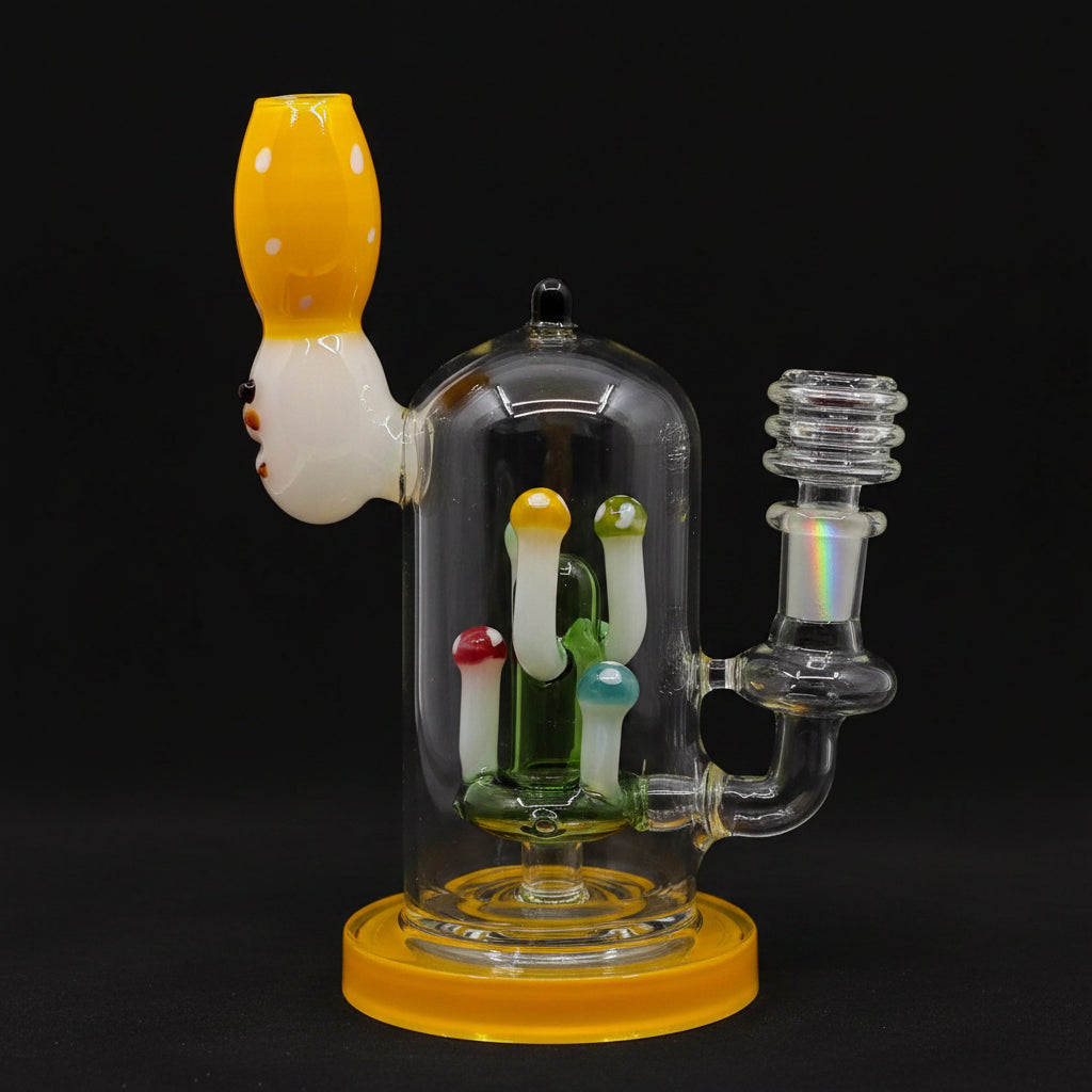 Yellow Mushroom Bloom Dab Rig