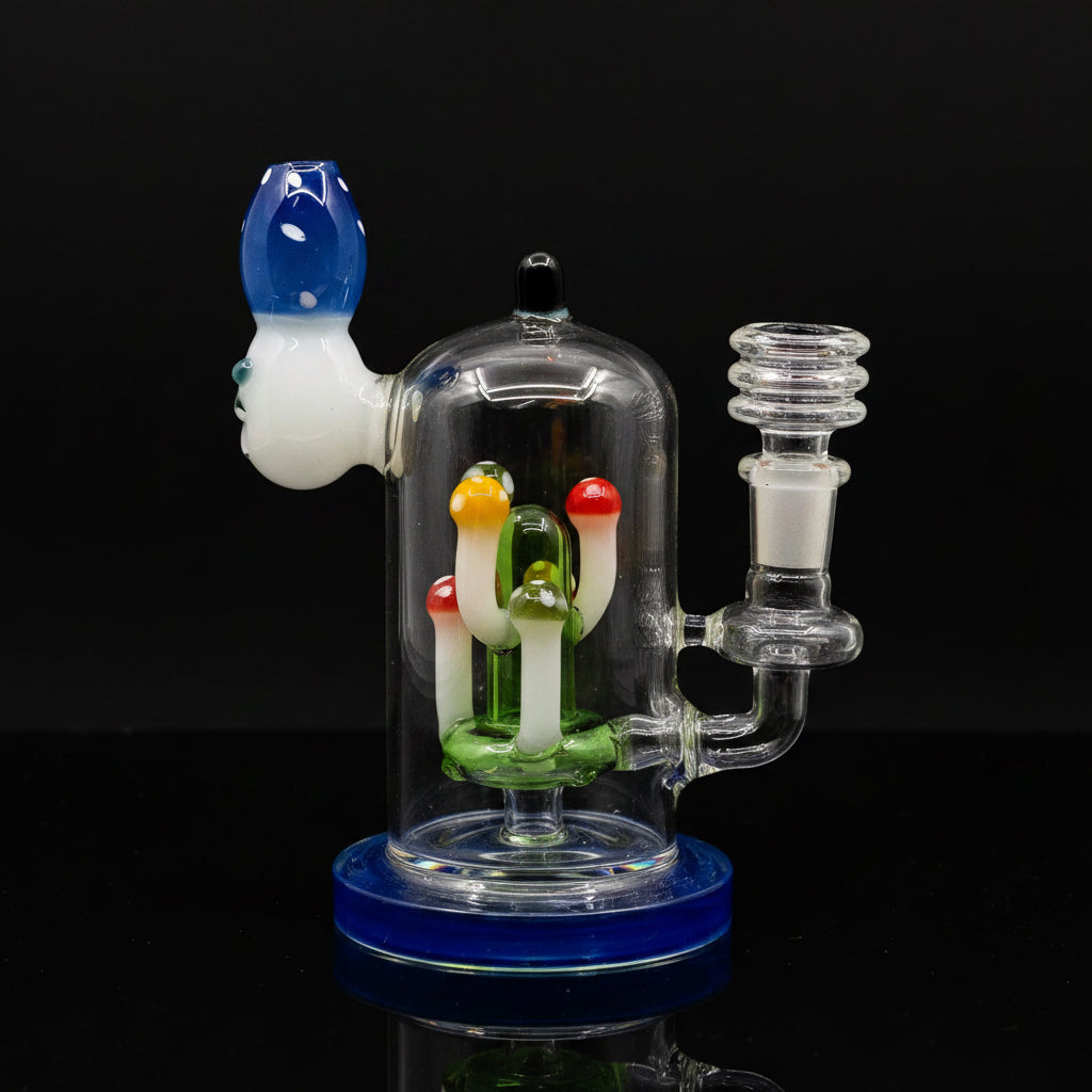 Dark Blue Mushroom Bloom Dab Rig
