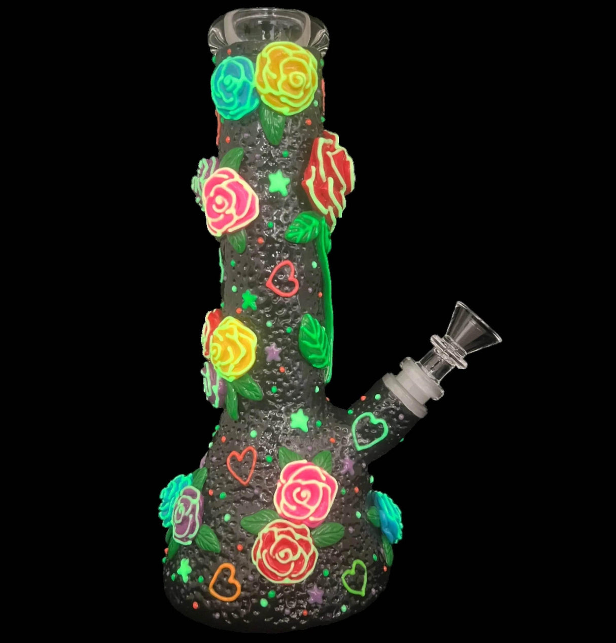 Mysterious Island loving smoking Bong Glow in the dark (limited edition) - SmokeMEGA