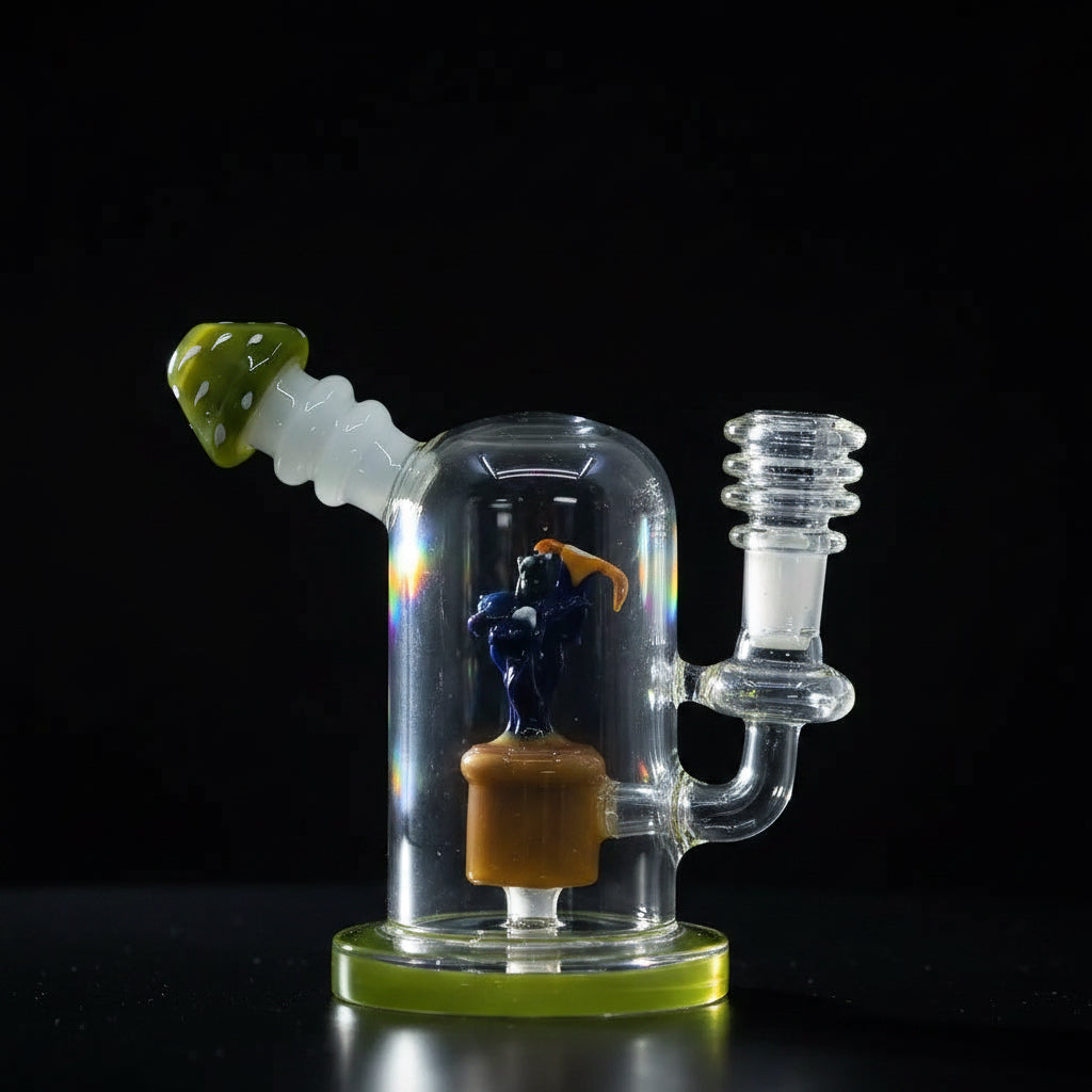 New Flower Art Dab Rig - Dark Green