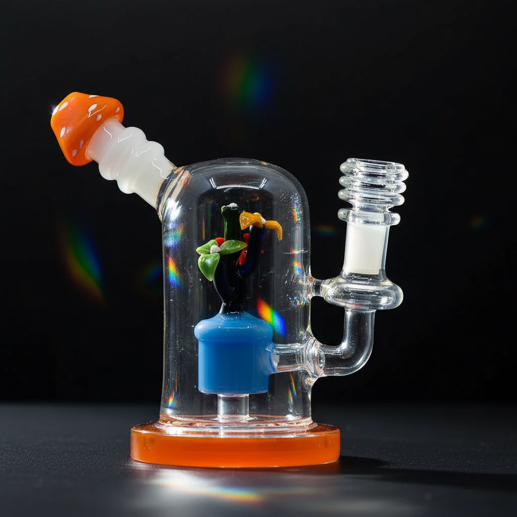 New Flower Art Dab Rig - Orange