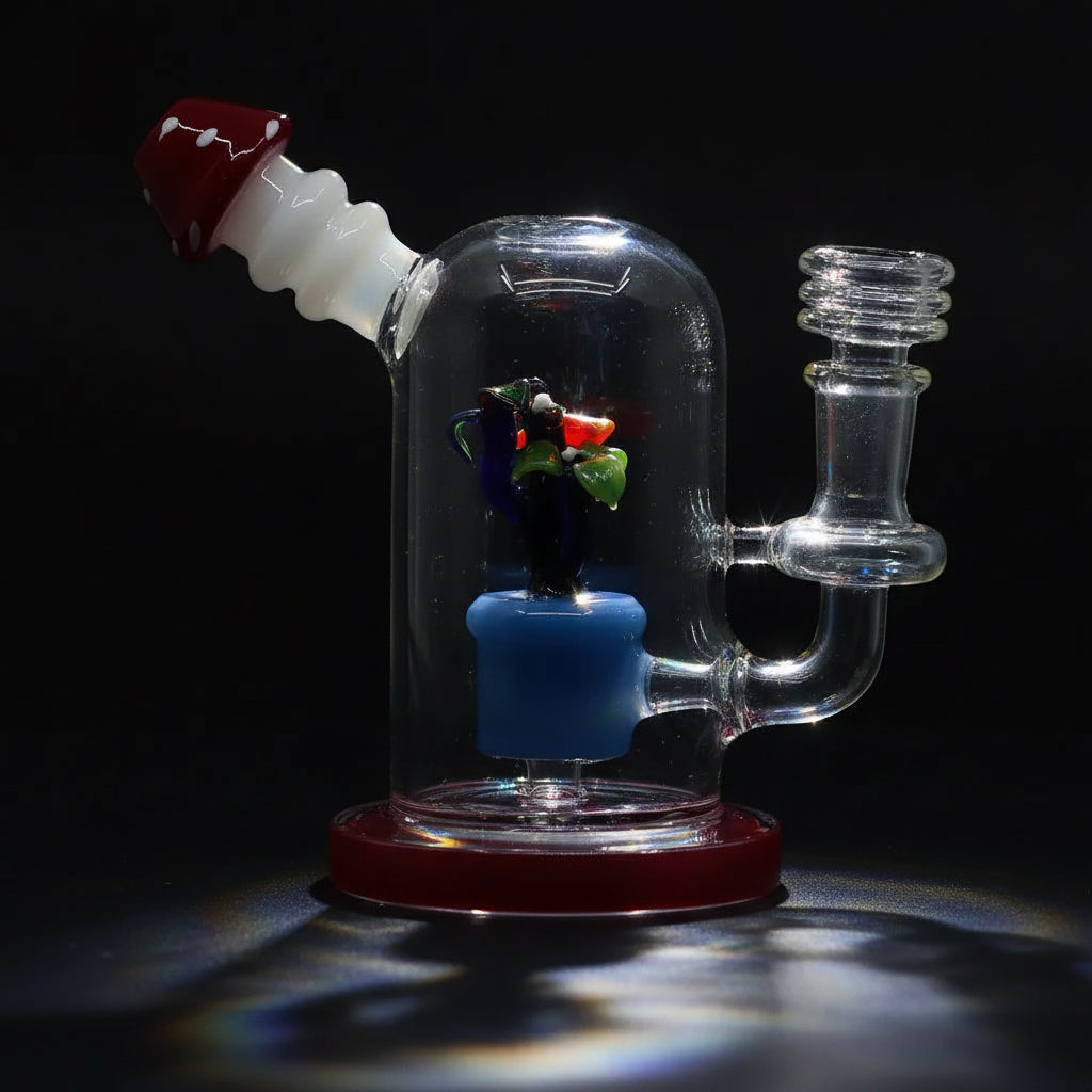 New Flower Art Dab Rig Red