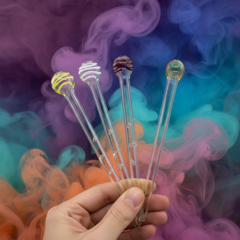 6" Durable Borosilicate Oil Burner Pipe | Single